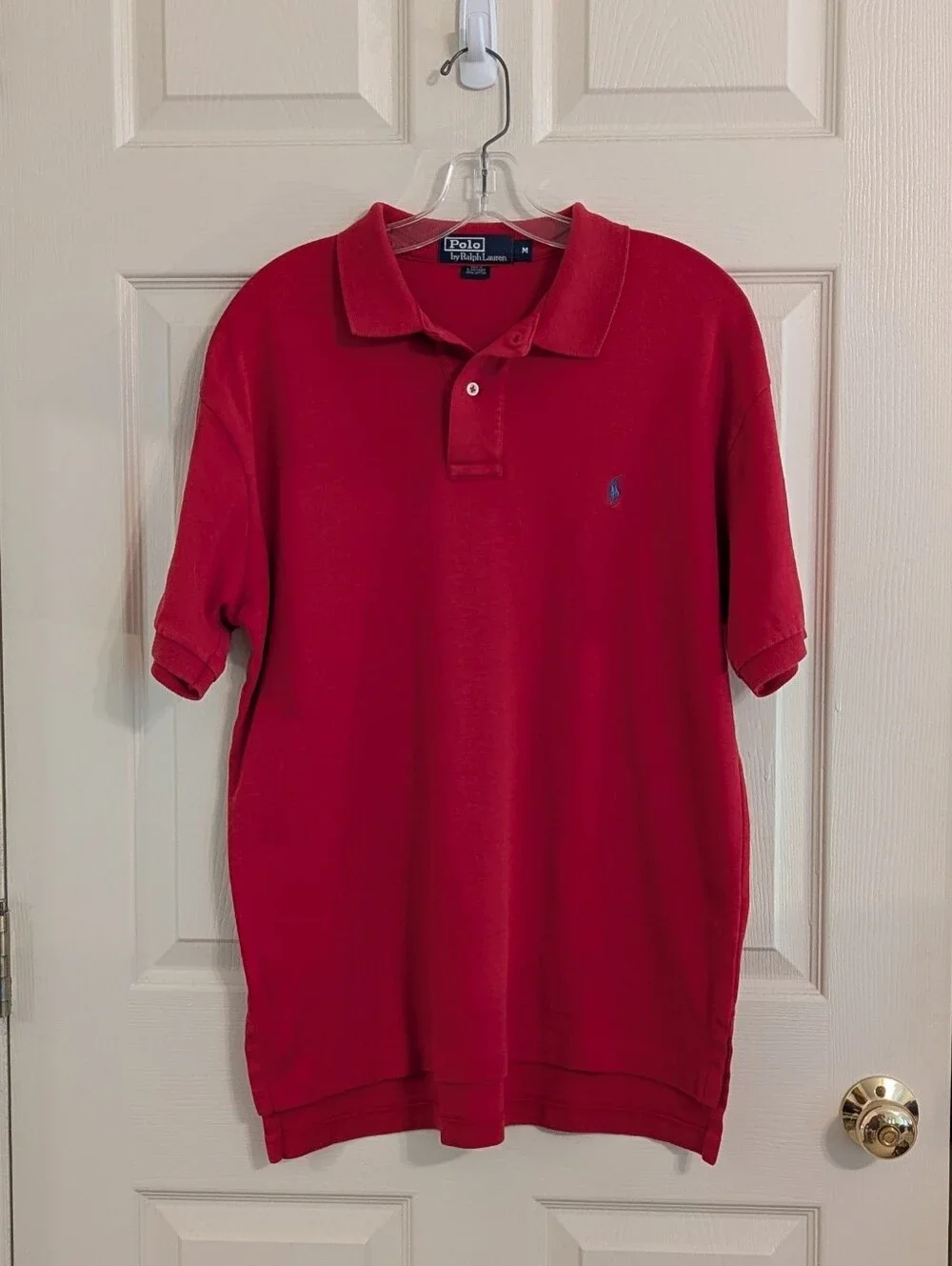 Polo by Ralph Lauren Short-Sleeved Red Men's Polo Shirt M